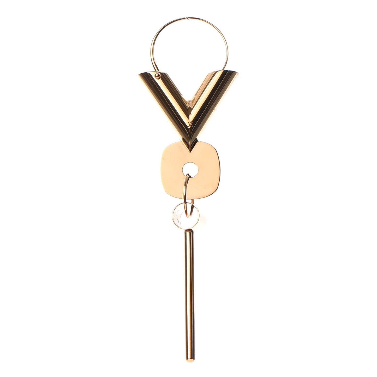 Essential V Single Hoop Earring Gold