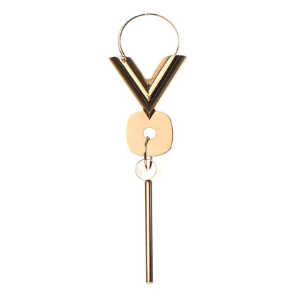 Louis Vuitton Essential V Single Hoop Earring Gold 1 of 3