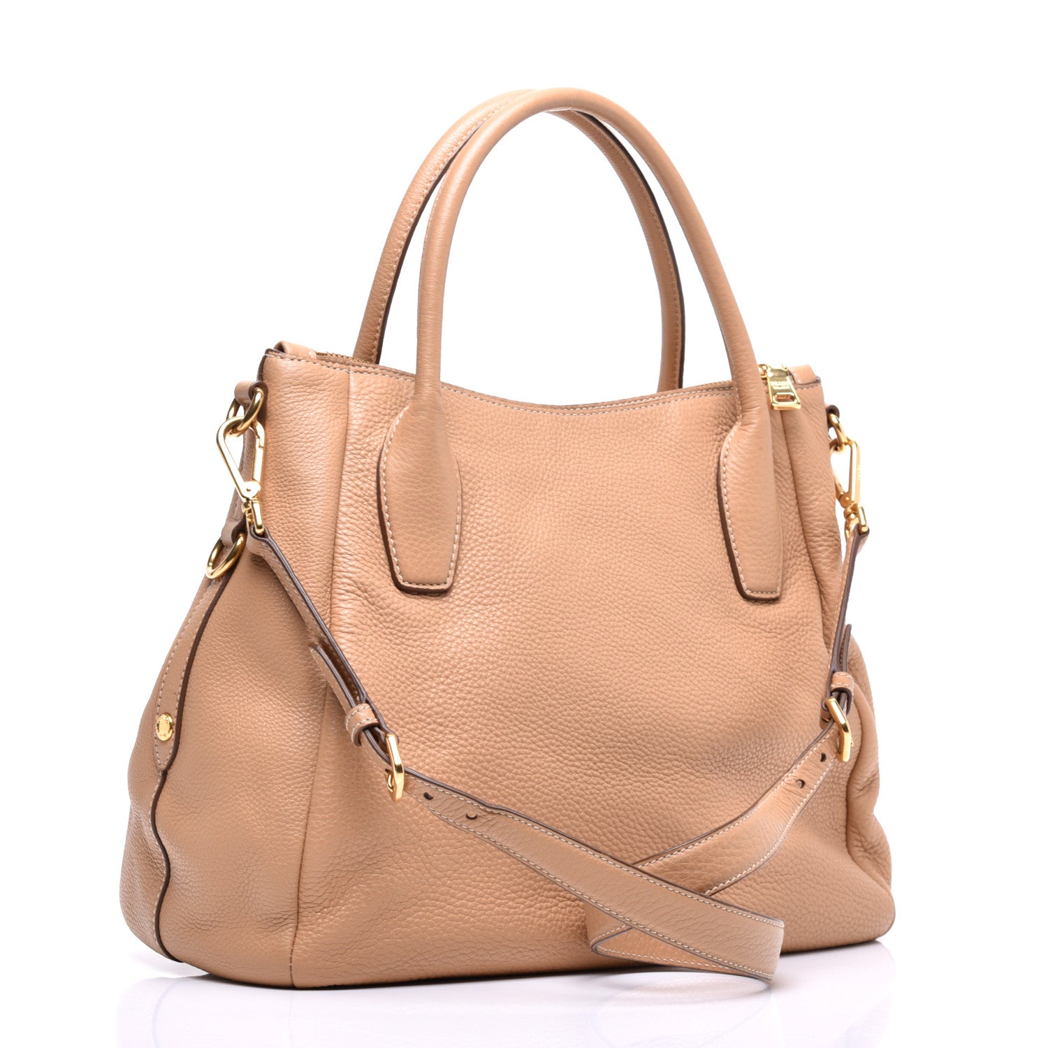 Prada Vitello Daino Shopping Tote Sughero 4 of 9