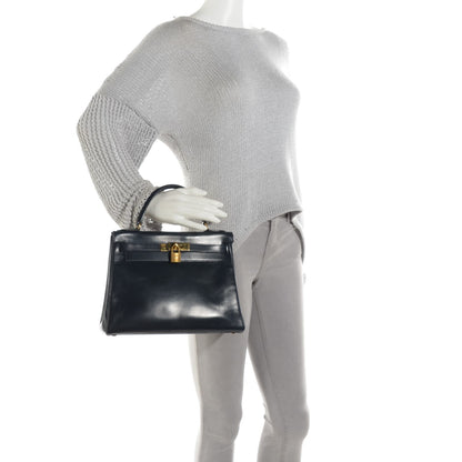 Hermes Box Kelly Retourne 28 Indigo 2 of 17