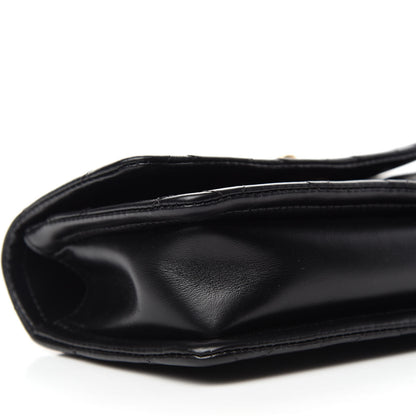 Chanel Shiny Lambskin Flap Clutch With Chain Black 6 of 10