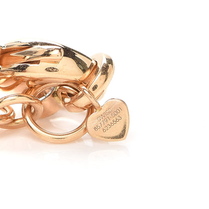 Chopard 18K Rose Gold Happy Diamond Circle Link Bracelet 4 of 5