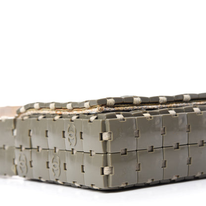 Chanel Tweed Resin Tile Flap Green 6 of 12