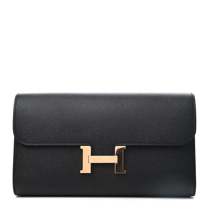 Hermes Epsom Constance Long Wallet Black 1 of 4