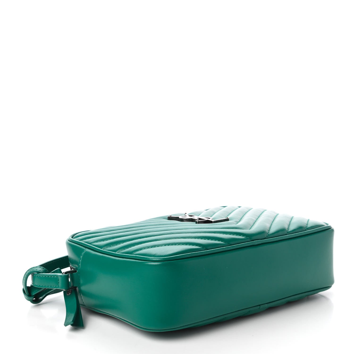 Saint Laurent Calfskin Matelasse Monogram Lou Camera Bag Green 4 of 10