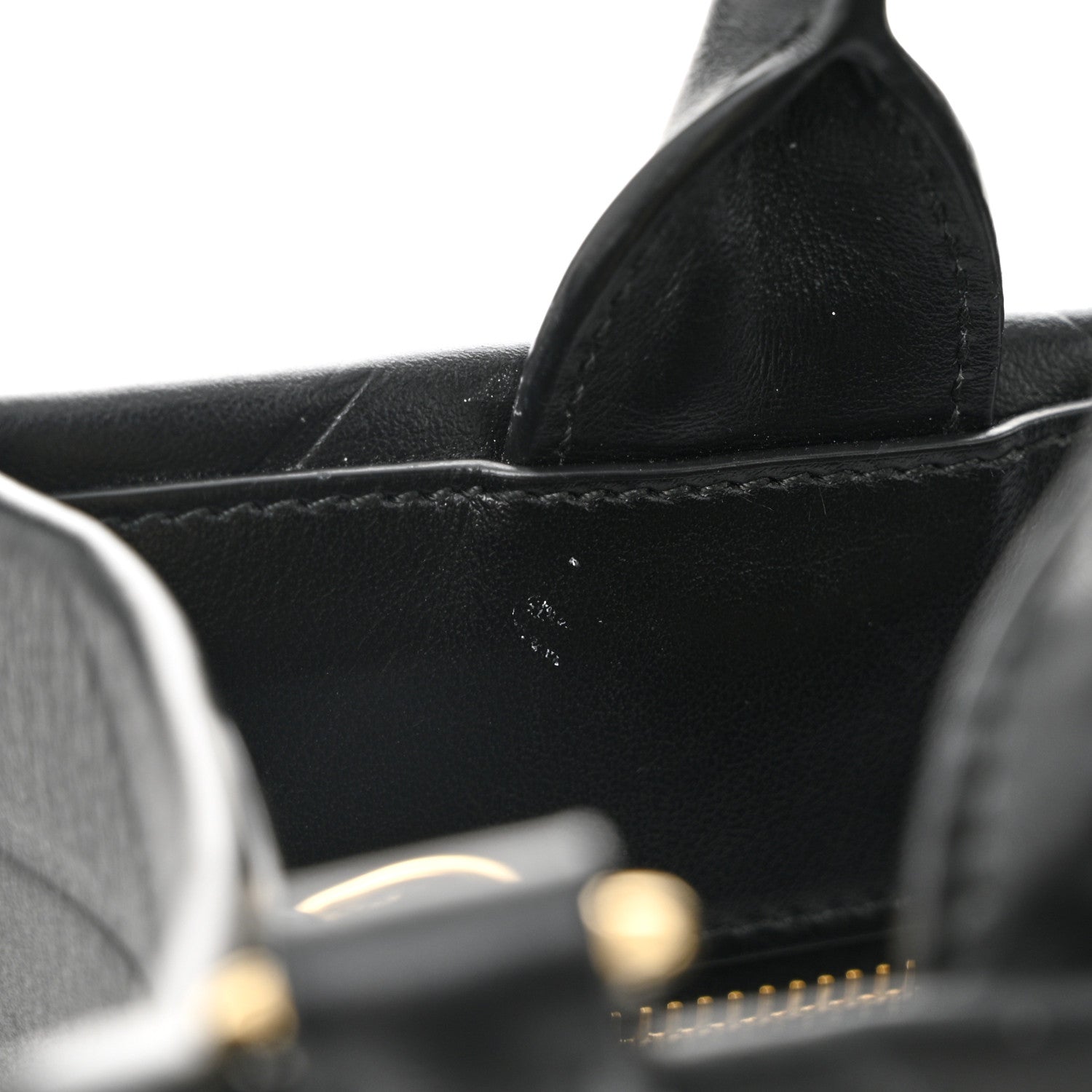 Prada Soft Calfskin Triangolo Symbole Embossed Mini Tote Black 10 of 10