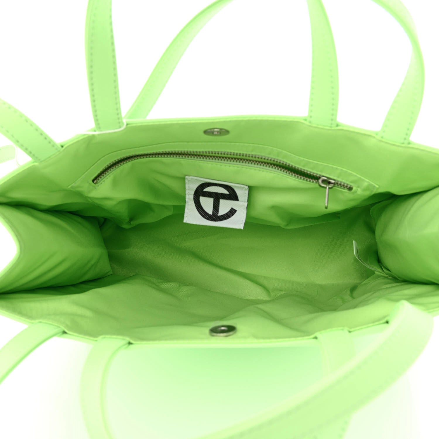 Telfar Vegan Leather Medium Shopping Bag Double Mint 5 of 15