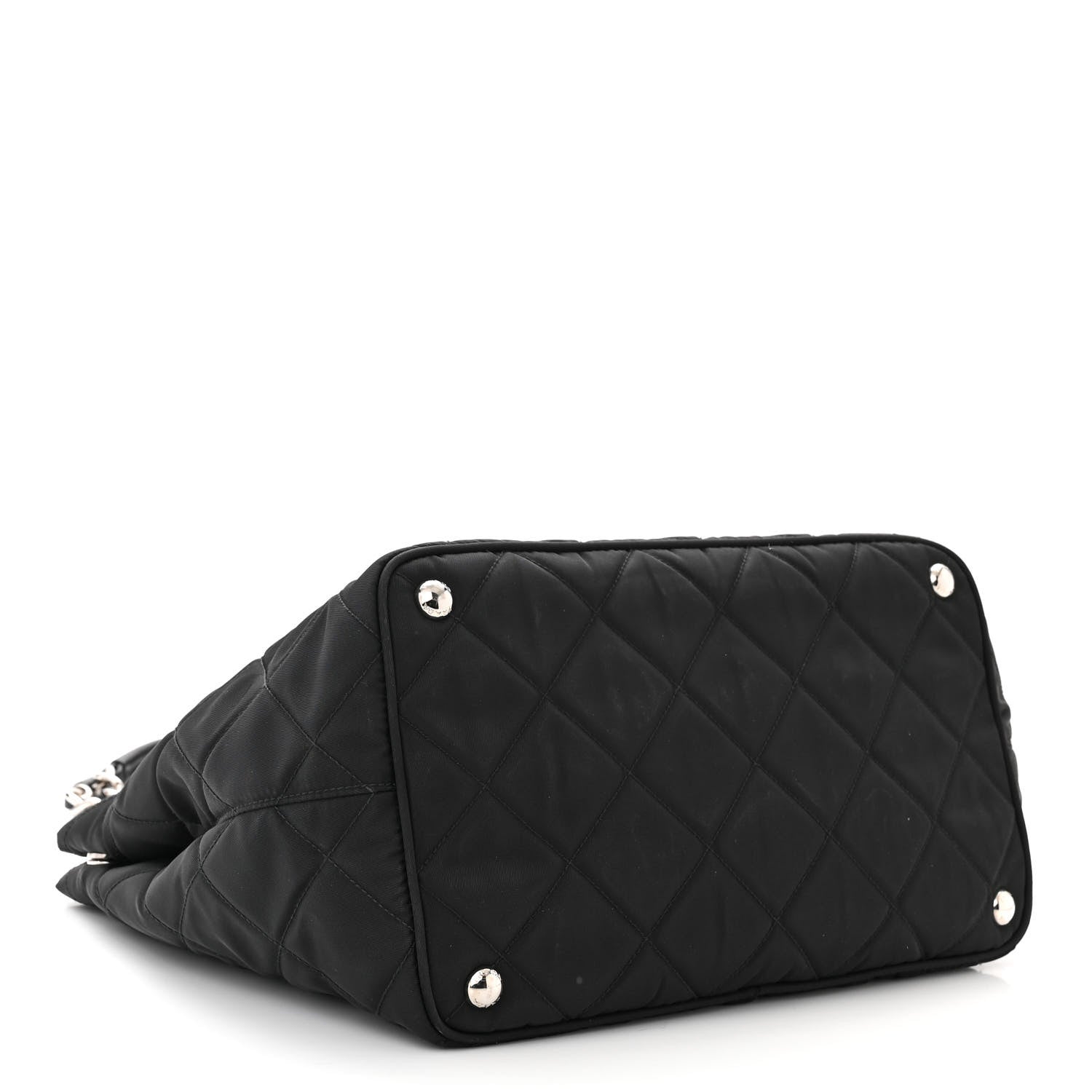Prada Nylon Tessuto Impuntu Quilted Tote Black 4 of 12