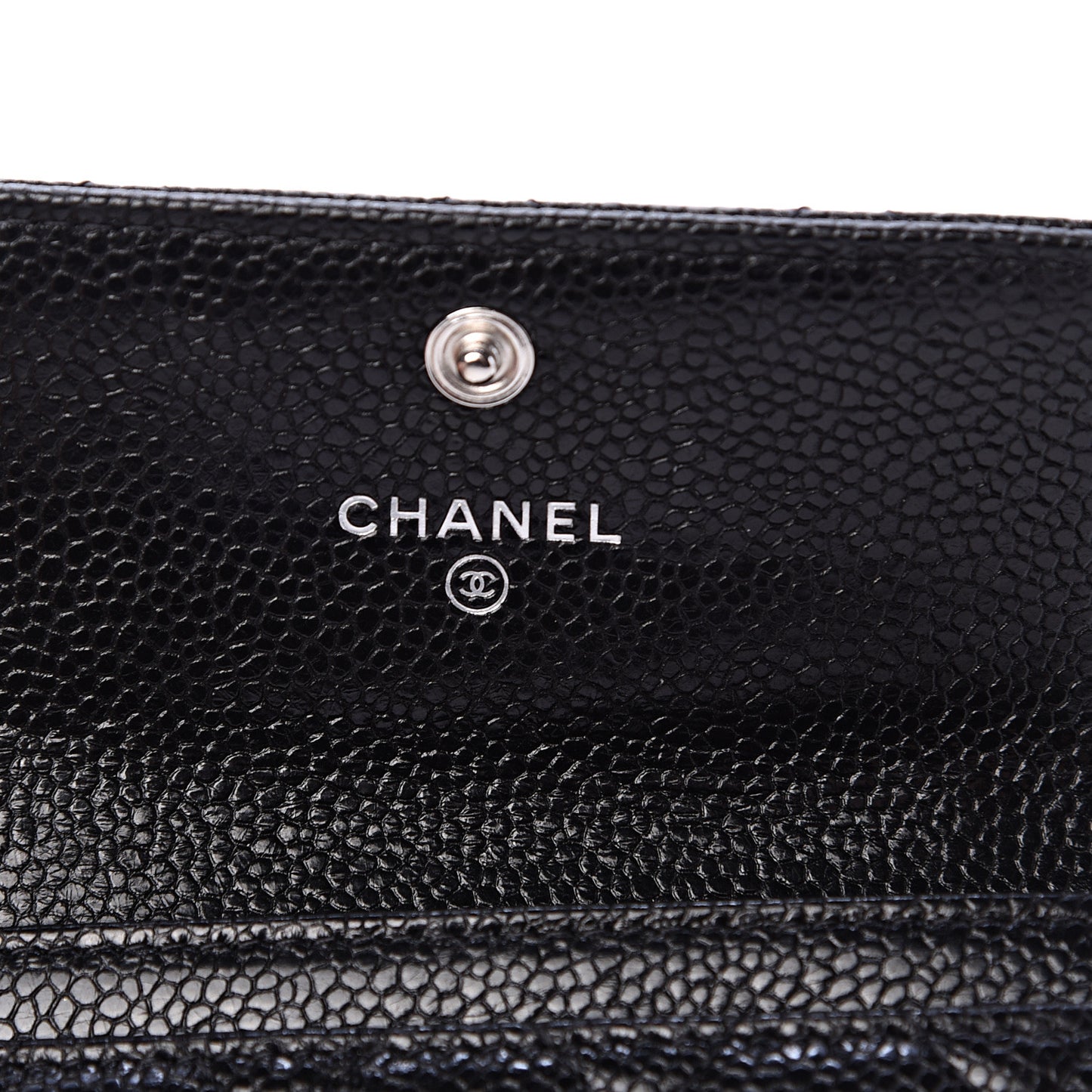 Caviar Quilted Incognito Flap Card Holder Black