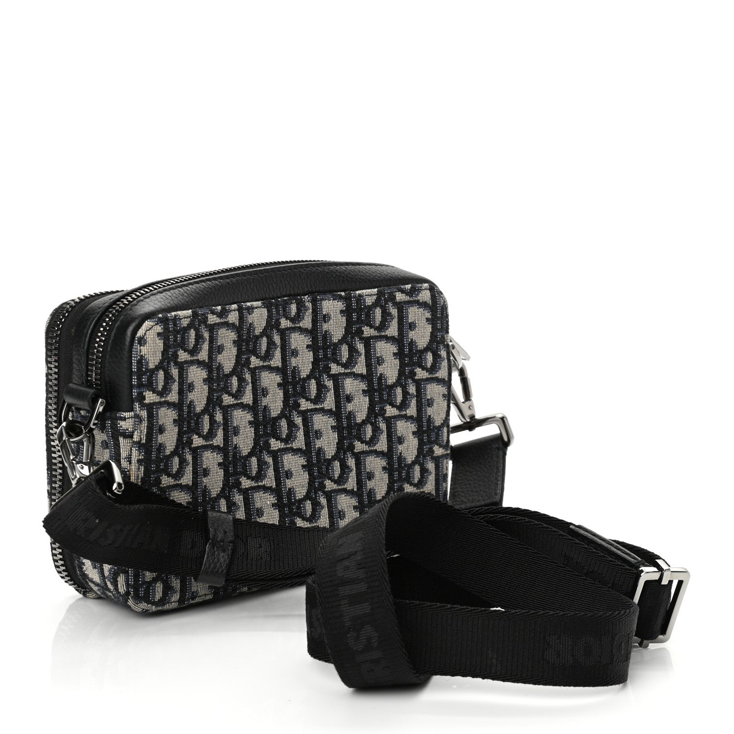 Christian Dior Oblique Pouch Navy Blue 4 of 11