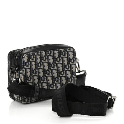 Christian Dior Oblique Pouch Navy Blue 4 of 11