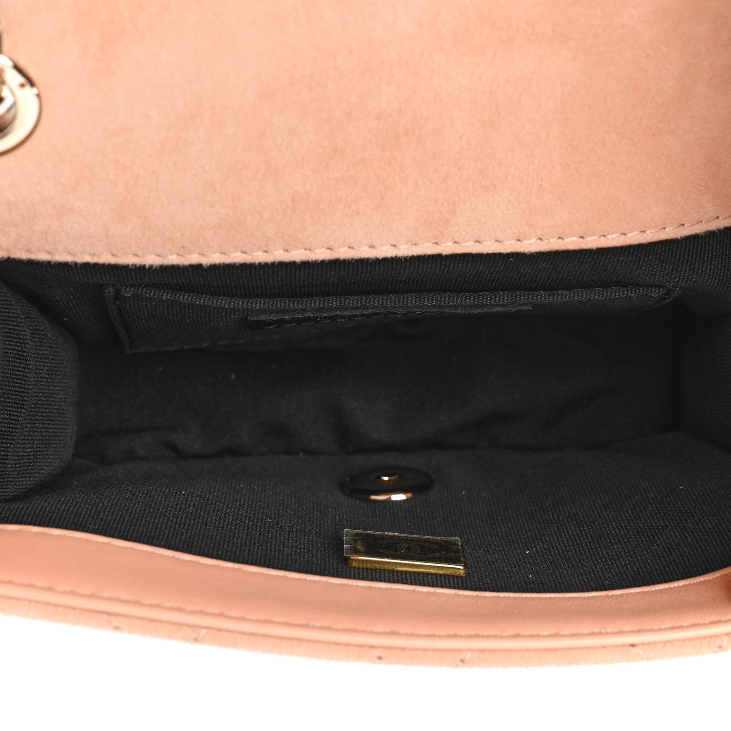 Chanel Suede Calfskin Braided Mini My Own Frame Flap Beige 5 of 8