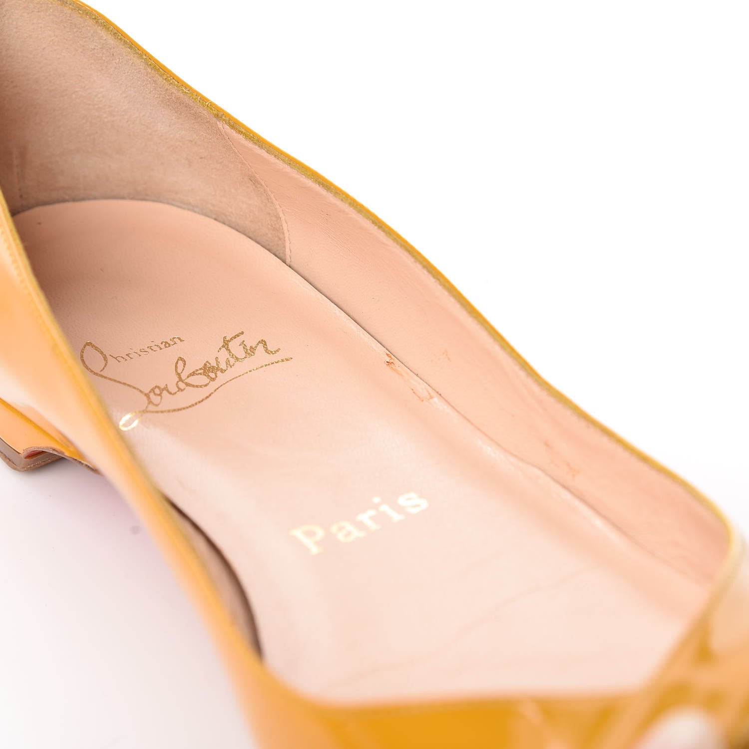 Christian Louboutin Patent Croisette Peep Toe Flats 36.5 15 of 17