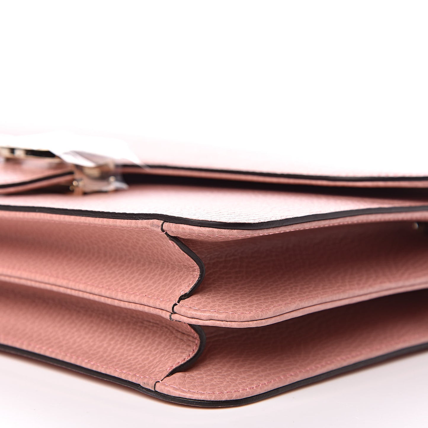 Dollar Calfskin Interlocking G Shoulder Bag Soft Pink