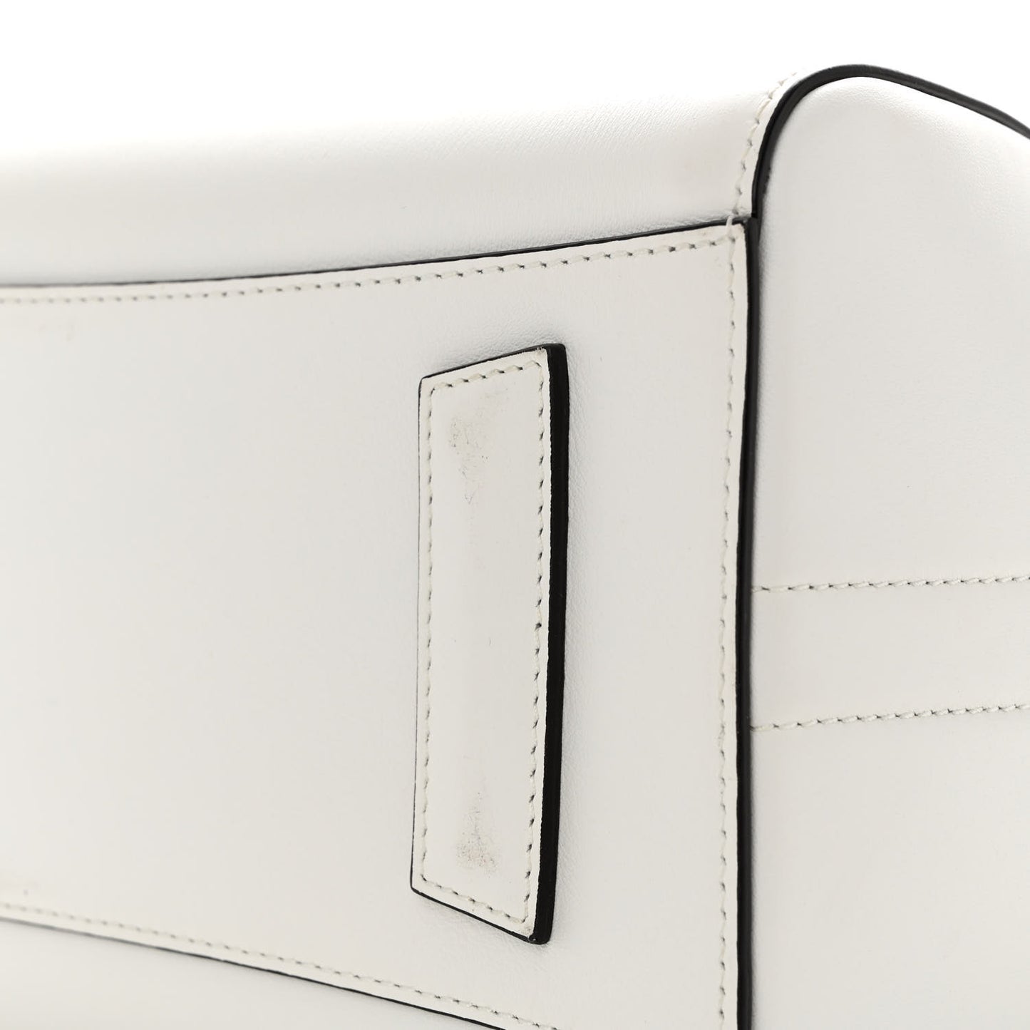Calfskin Signature Logo Small Antigona White