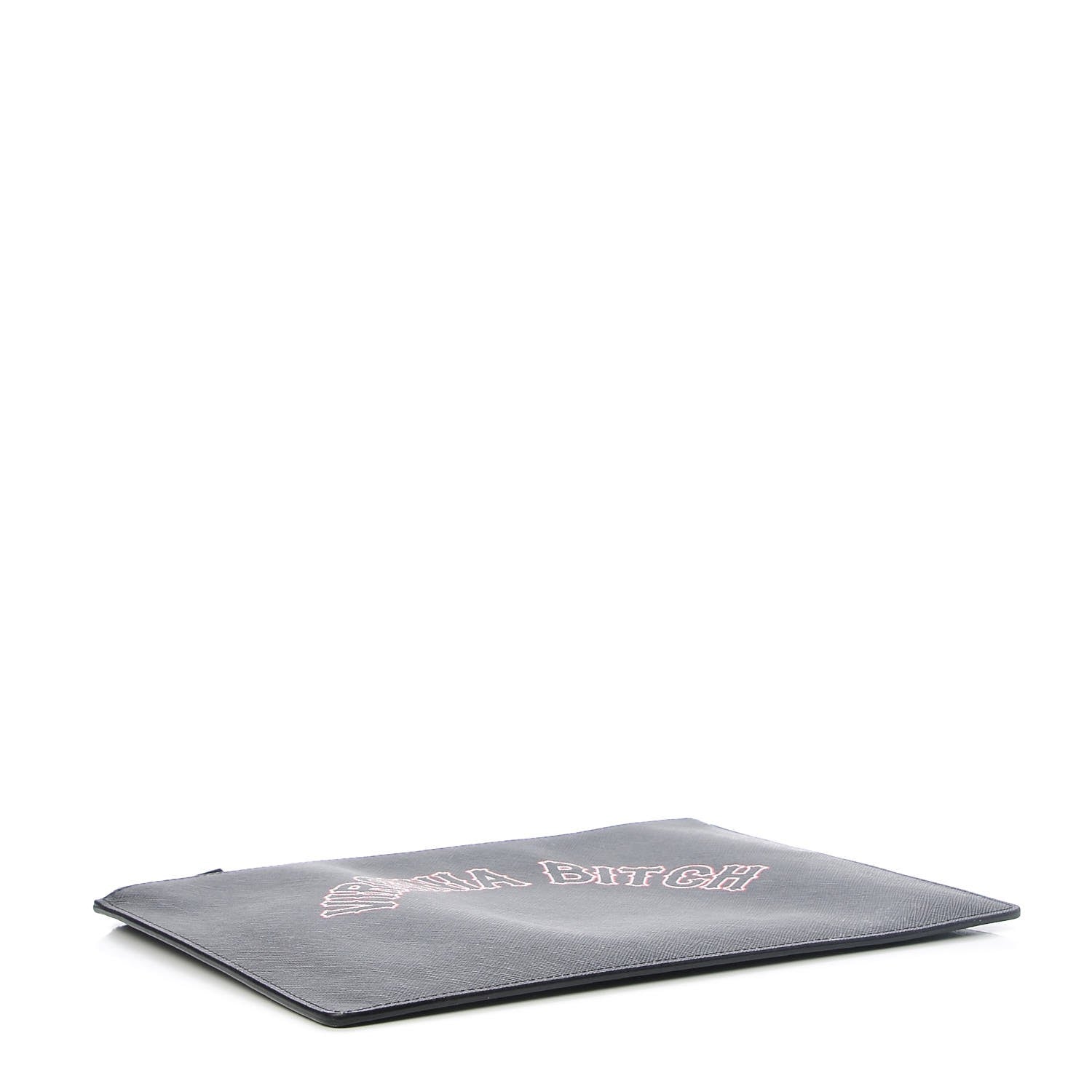 Givenchy Textured Coated Canvas Gothic Medium Cosmetic Pouch Black 4 of 9