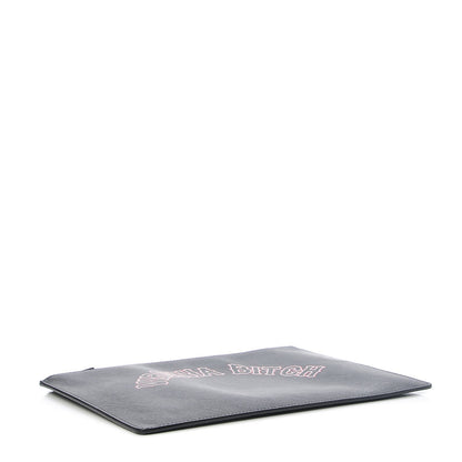 Givenchy Textured Coated Canvas Gothic Medium Cosmetic Pouch Black 4 of 9