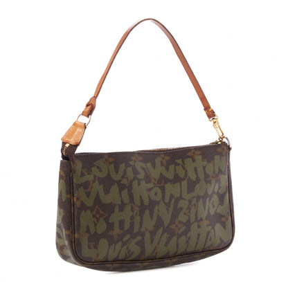 Louis Vuitton Monogram Graffiti Pochette Accessories Kaki 2 of 7