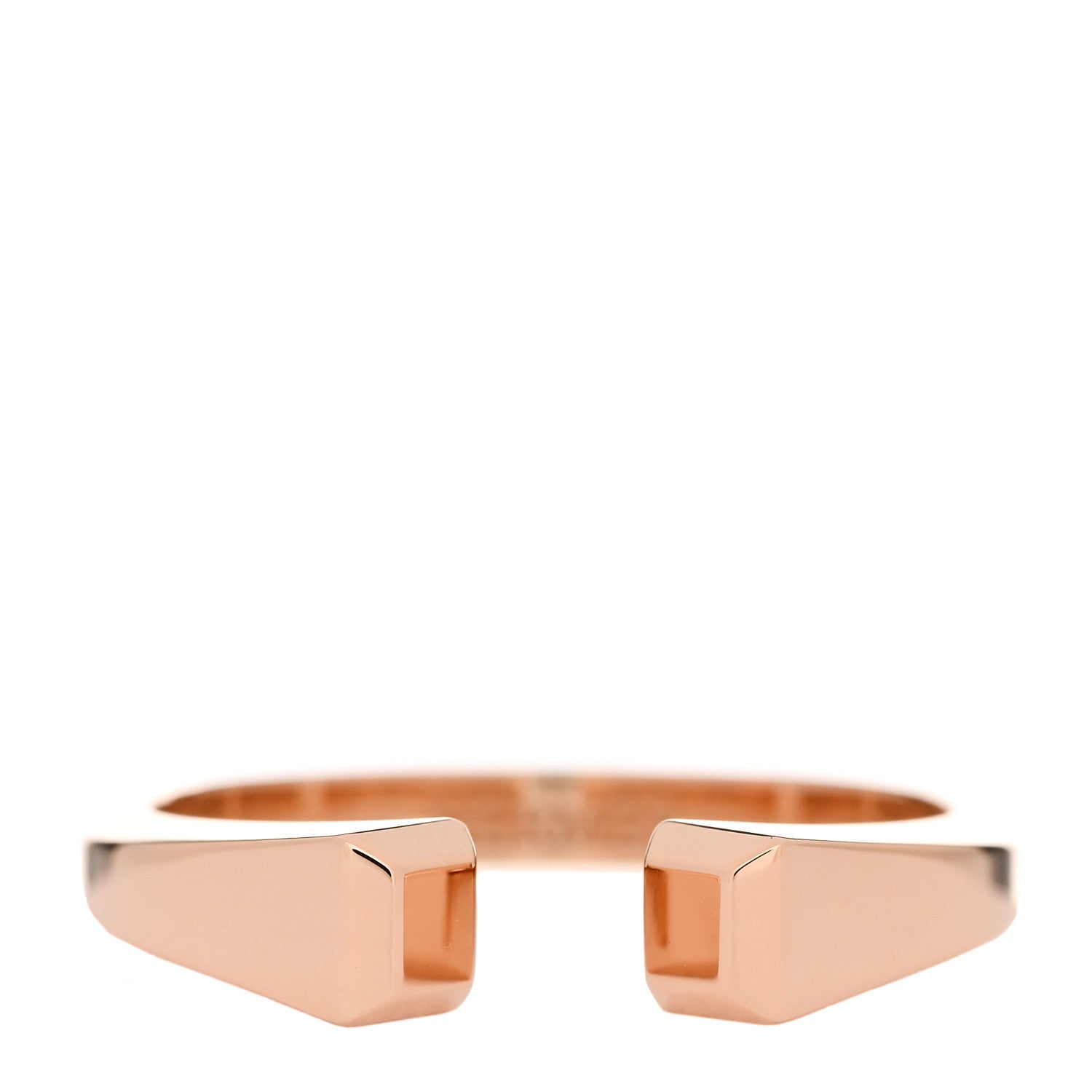 Hermes 18K Rose Gold PM Clou de Forge Ring 54 7 1 of 8