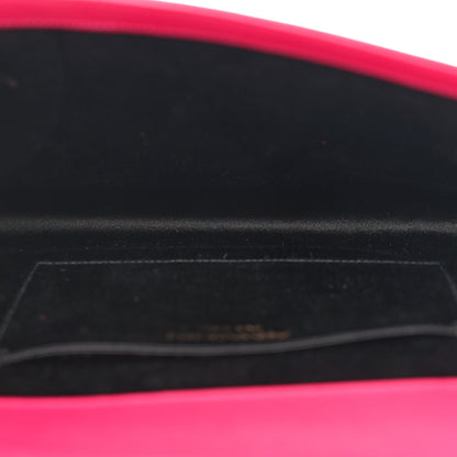 Saint Laurent Calfskin Monogram Large Belle De Jour Clutch Lipstick Fuchsia 5 of 8