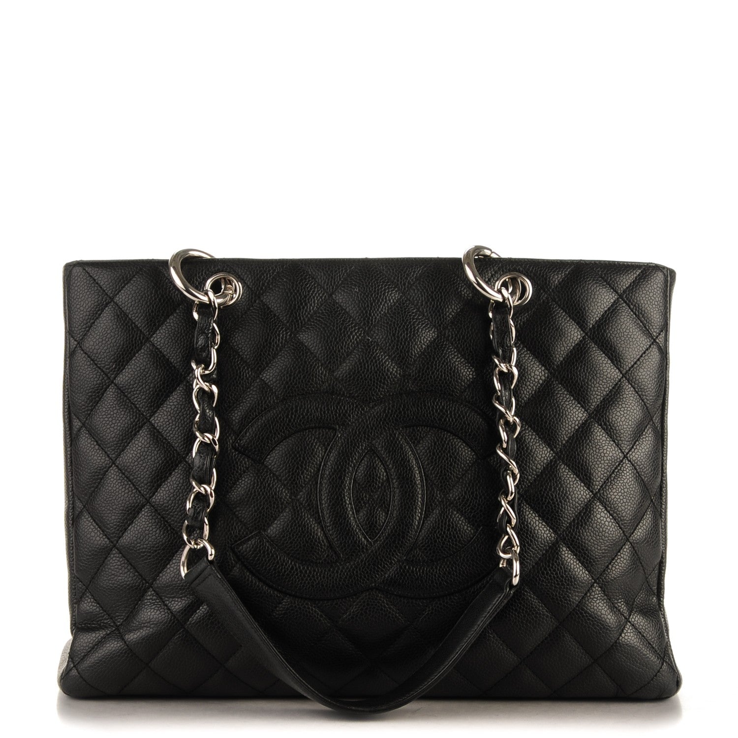Chanel Caviar Quilted Grand Shopping Tote GST Black 1 of 8