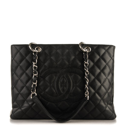 Chanel Caviar Quilted Grand Shopping Tote GST Black 1 of 8