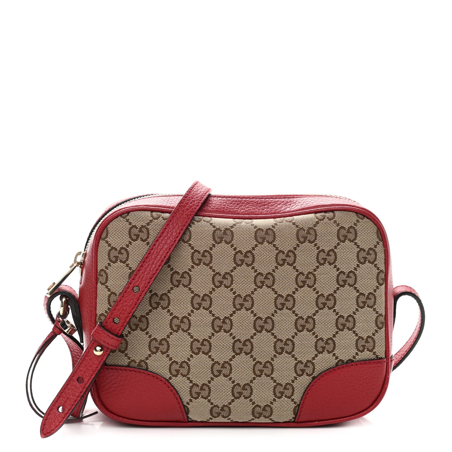 Monogram Mini Bree Messenger Bag Red