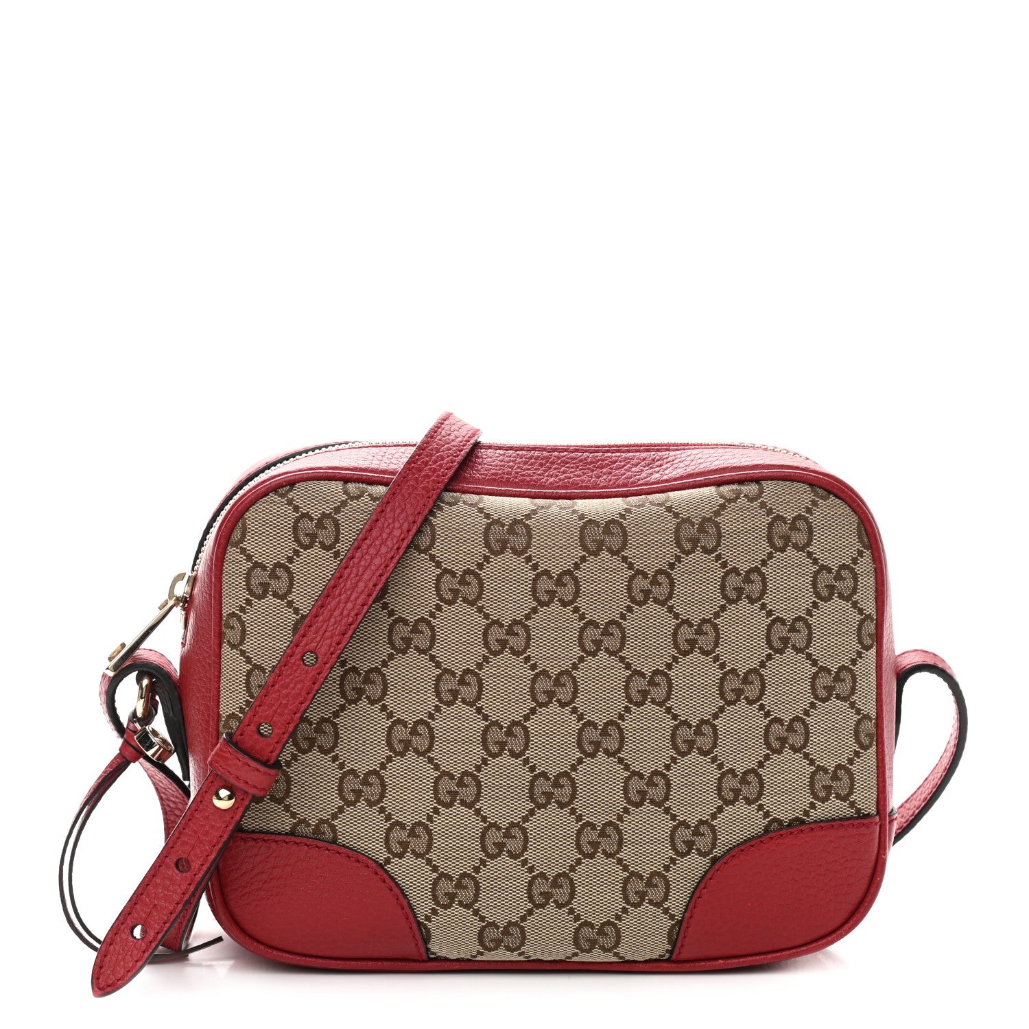 Gucci Monogram Mini Bree Messenger Bag Red 1 of 9