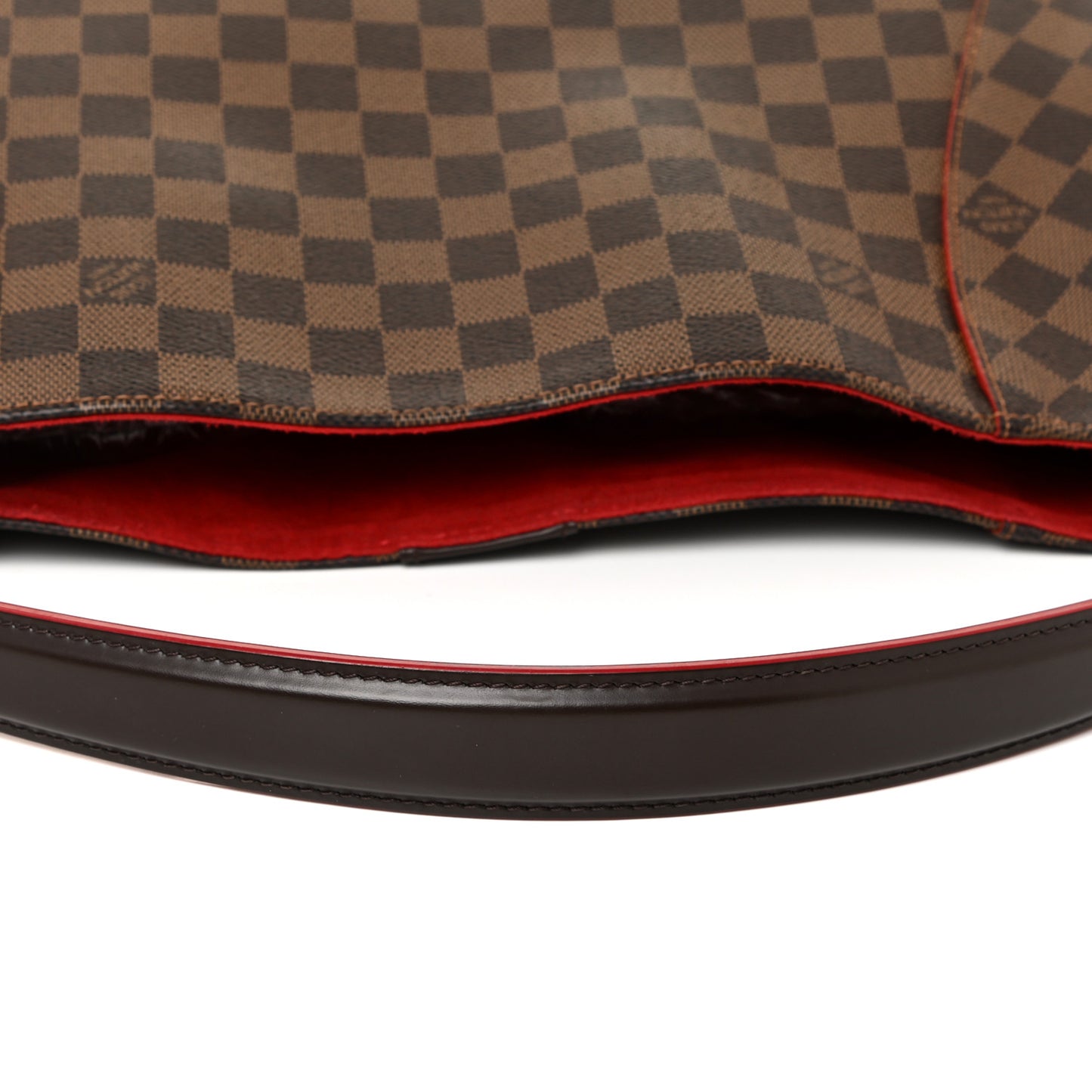 Damier Ebene Caissa Hobo Cherry
