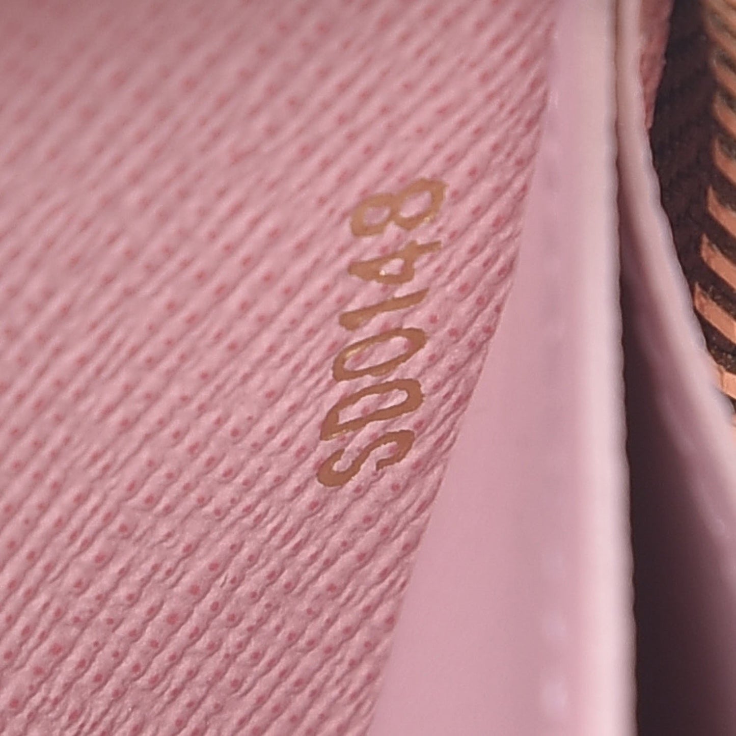 Monogram Clemence Wallet Rose Ballerine