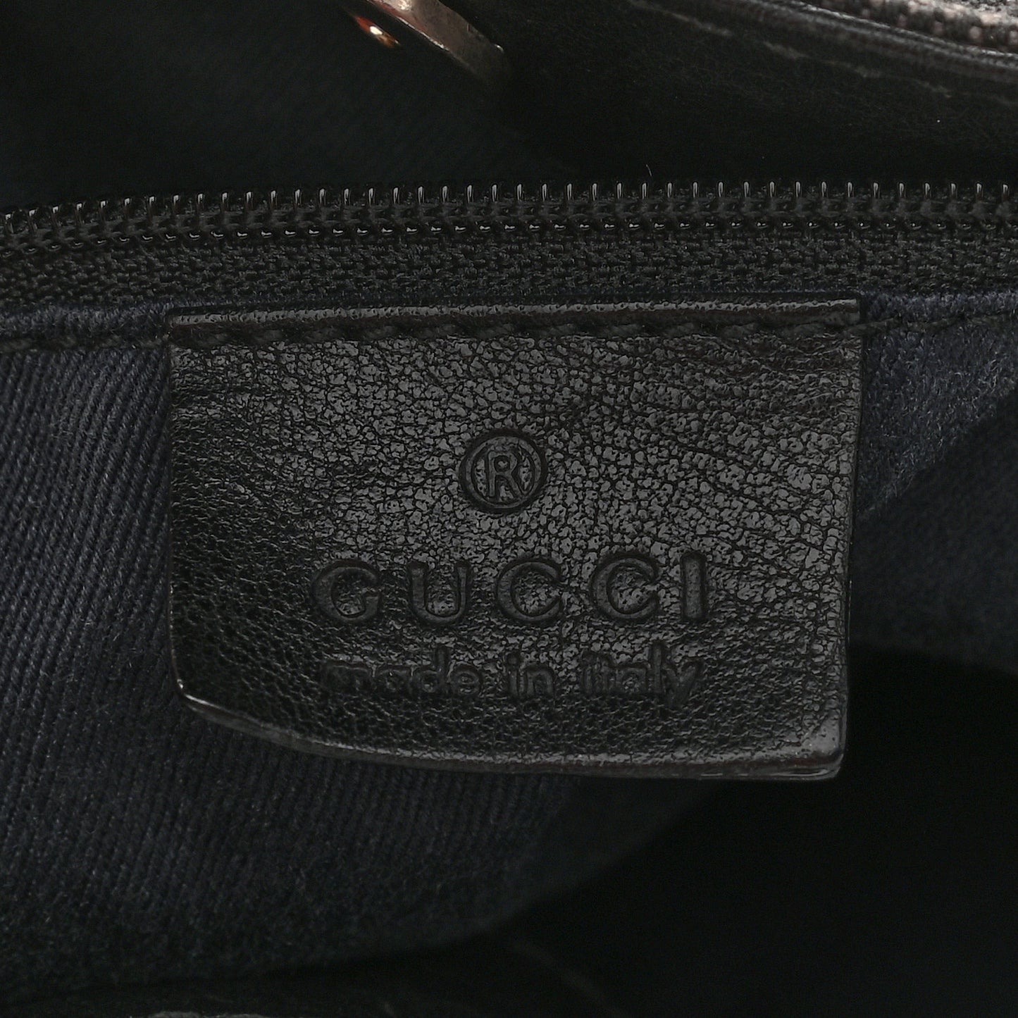 Monogram Canvas Horsebit Drawstring Hobo Dark Brown