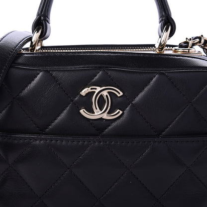 Chanel Lambskin Quilted Small Trendy CC Bowling Bag Black 11 of 12
