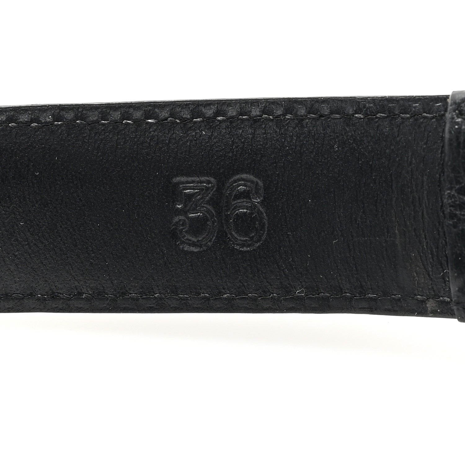 Chrome Hearts Calfskin Sterling Silver Celtic Belt 90 36 Black 4 of 6