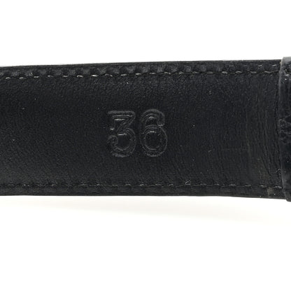 Chrome Hearts Calfskin Sterling Silver Celtic Belt 90 36 Black 4 of 6