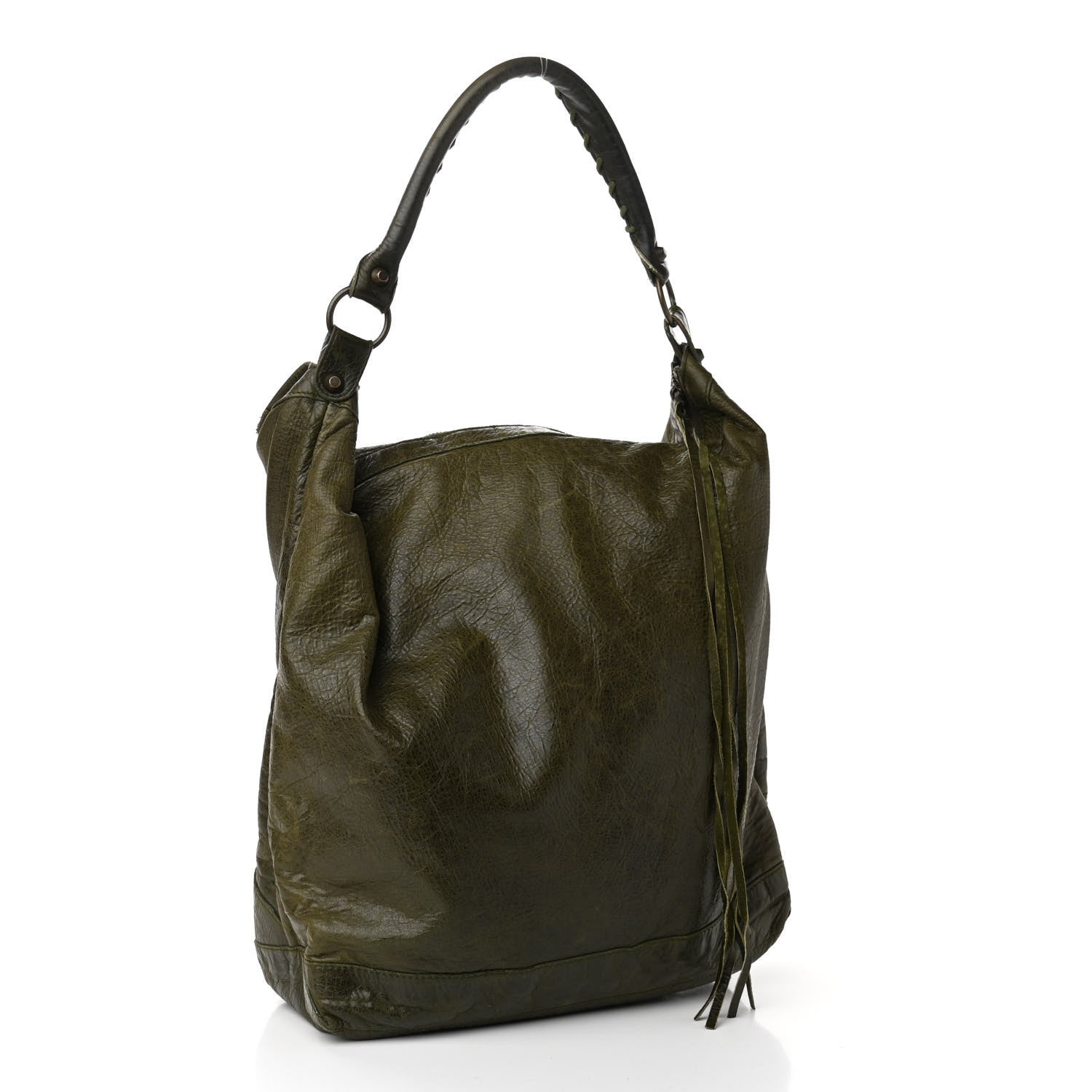 Balenciaga Agneau Classic Hardware Day Hobo Olive 3 of 17