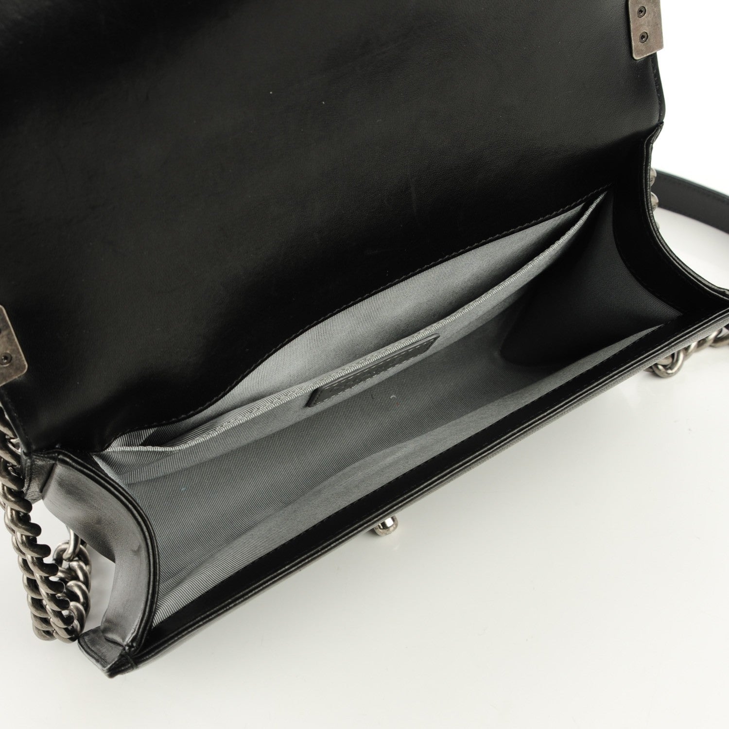 Chanel Lambskin Quilted Medium Boy Flap Black 5 of 8