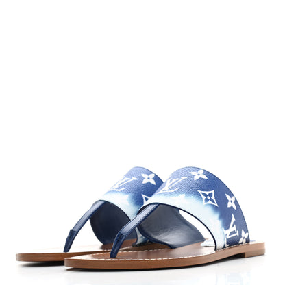 Louis Vuitton Monogram Escale Palma Sandals 36 Blue 3 of 8