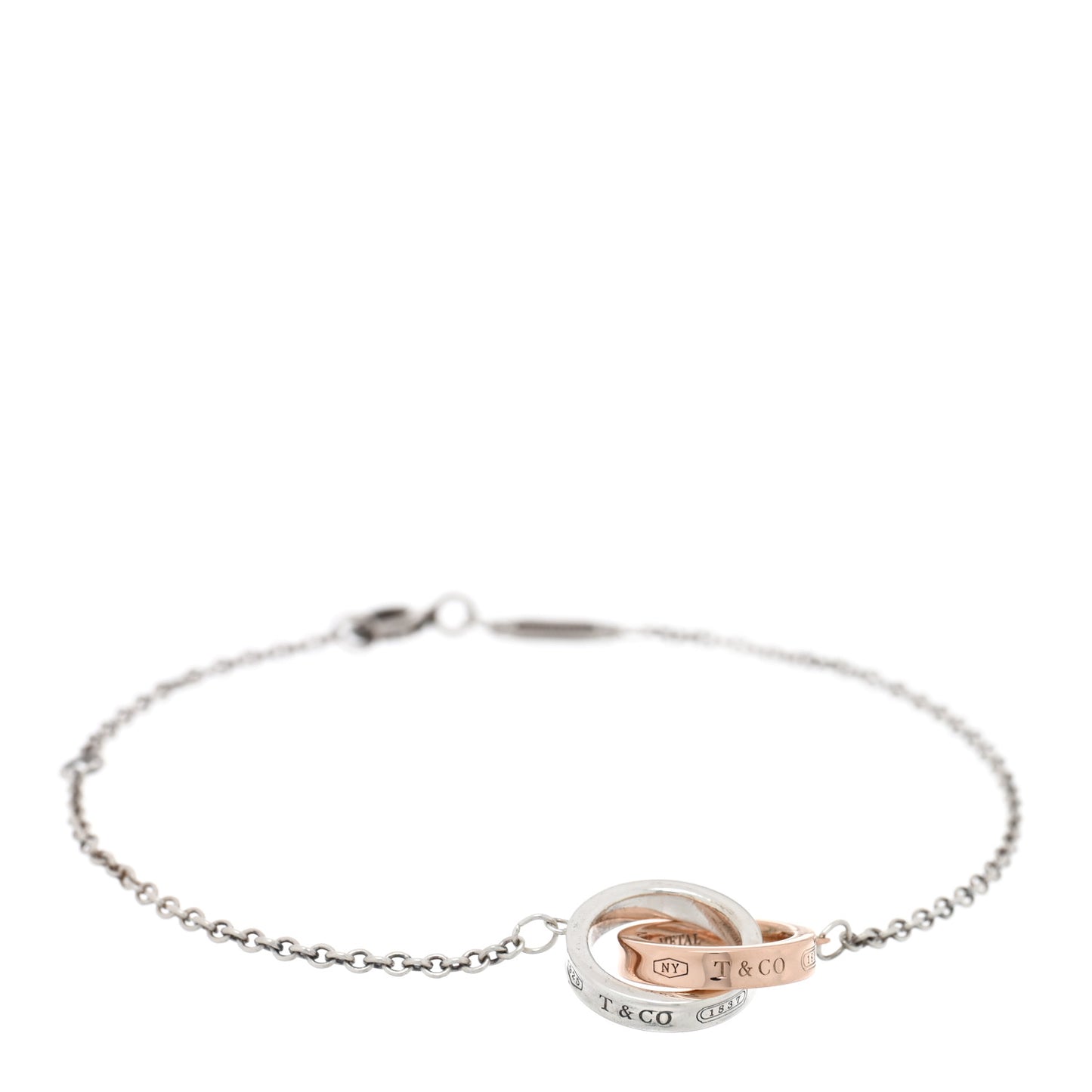 Sterling Silver Rubedo 1837 Interlocking Bracelet