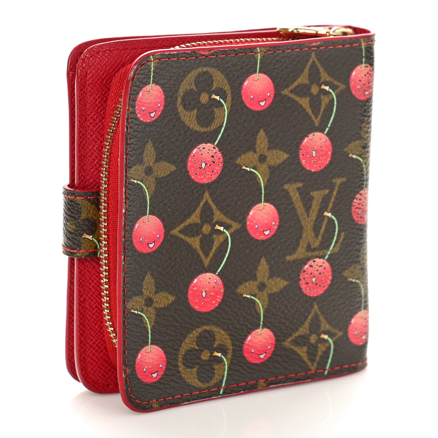 Louis Vuitton Monogram Cerises Compact Zippe Wallet 3 of 9
