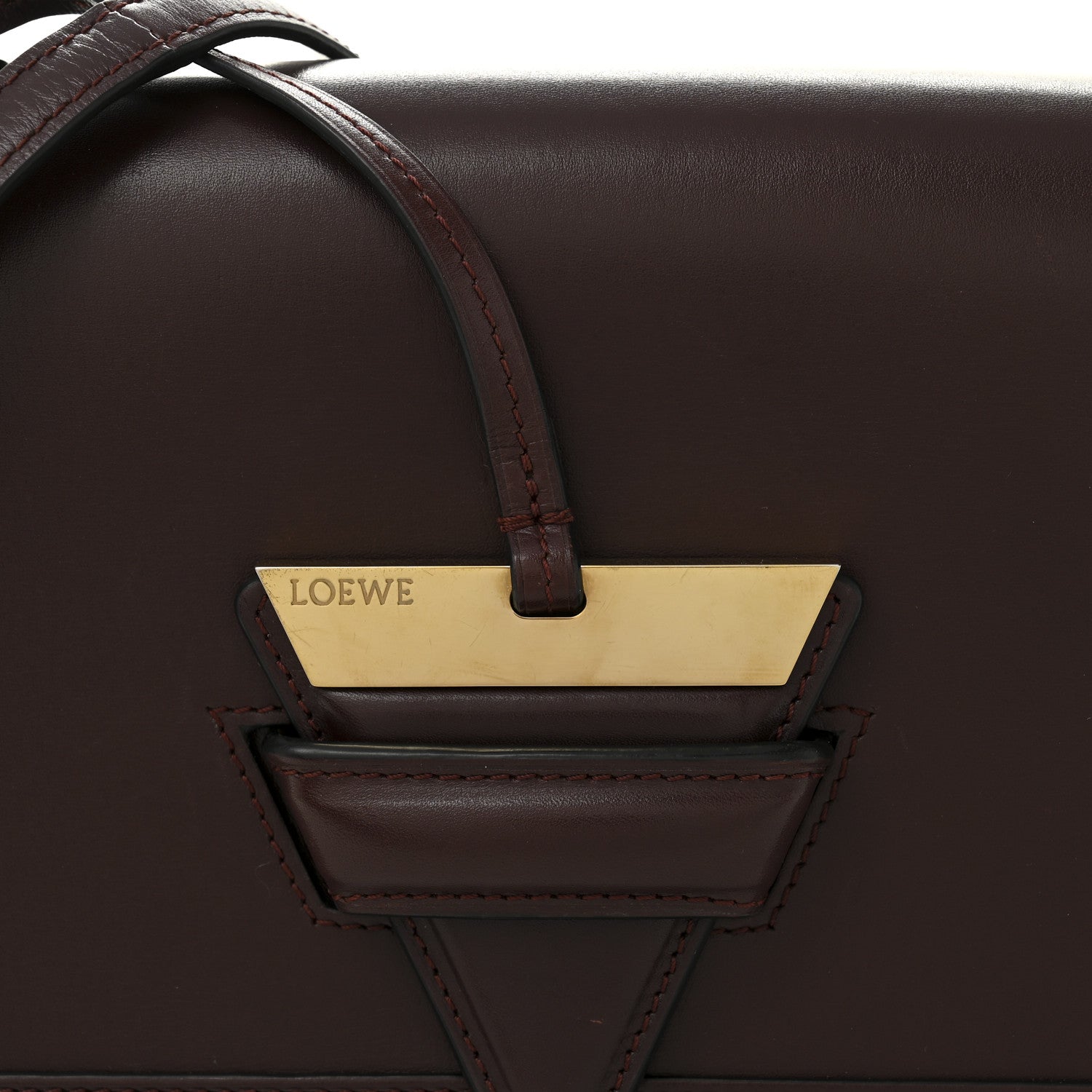 Loewe Calfskin Medium Barcelona Shoulder Bag Dark Red 7 of 15