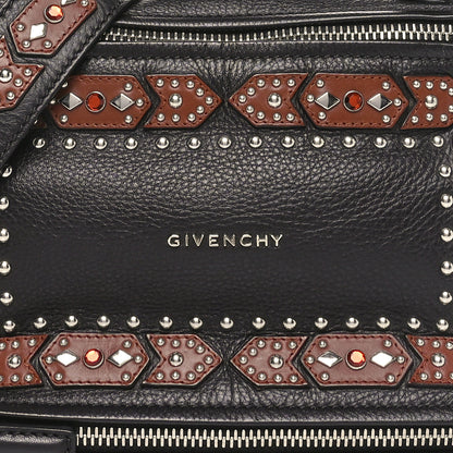 Givenchy Calfskin Small Studded Pandora Black Brown 8 of 10