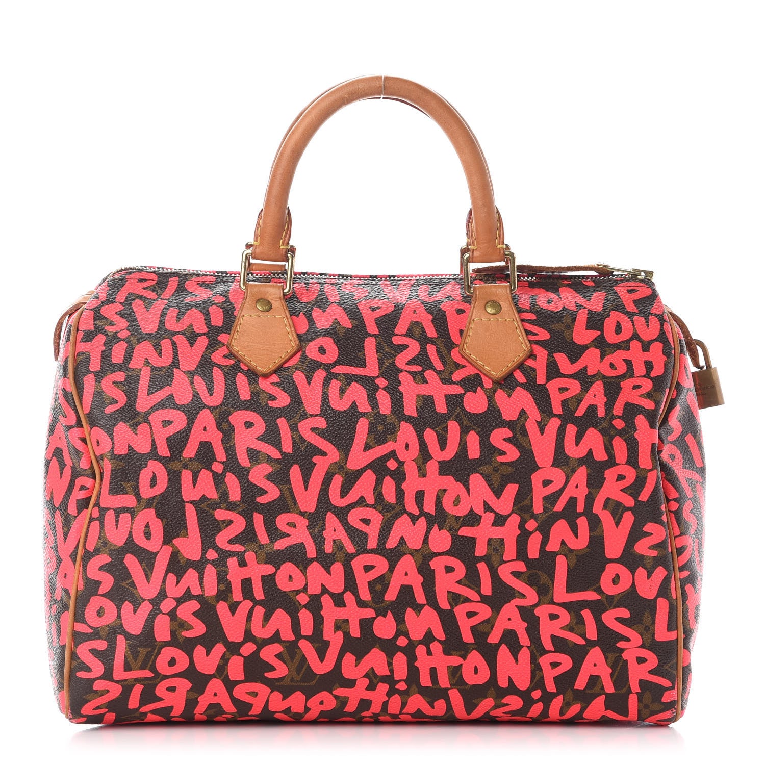 Louis Vuitton Monogram Graffiti Speedy 30 Fuchsia 1 of 9