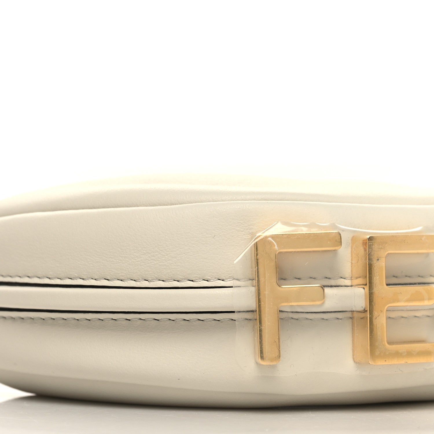 Fendi Vitello Grace Matte Nano Fendigraphy Hobo Charm White Ice 9 of 11