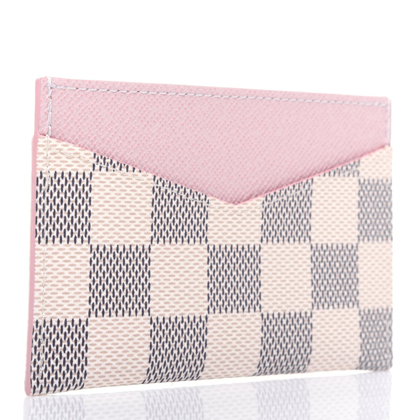 Damier Azur Daily Card Holder Rose Ballerine