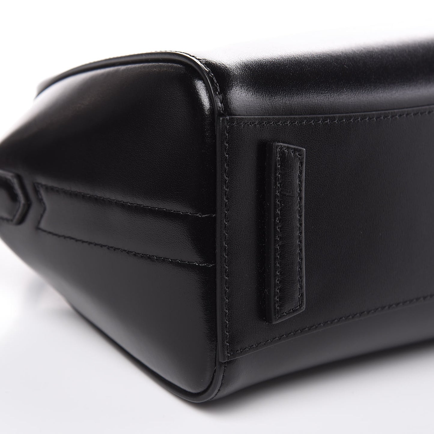 Shiny Lord Calfskin Mini Antigona Black