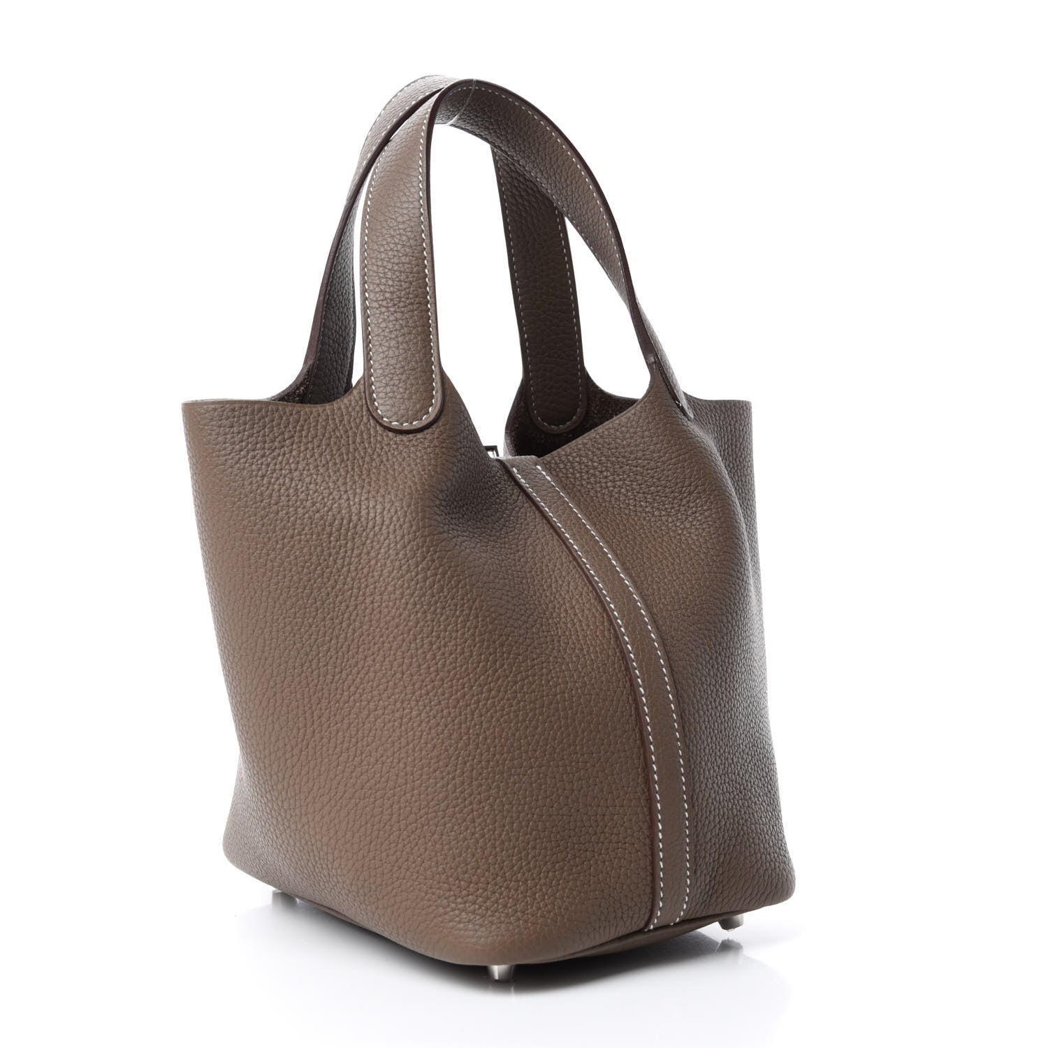 Hermes Taurillon Clemence Picotin Lock 18 PM Etoupe 3 of 11