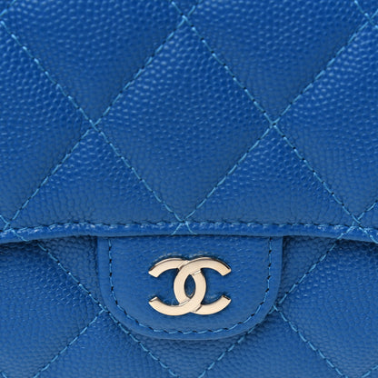 Chanel Caviar Quilted Large Flap Wallet Blue 4 of 4