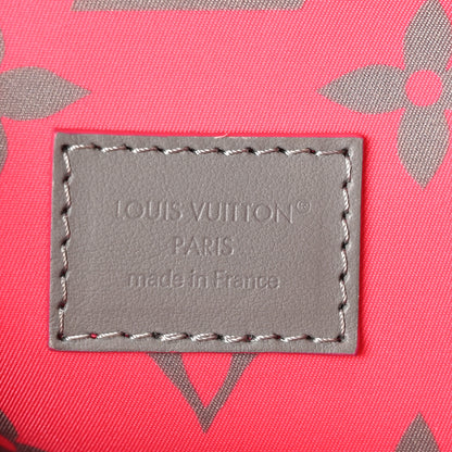 Louis Vuitton Monogram Surplus Keepall Bandouliere 35 Kahki Green Grey Pink 6 of 9
