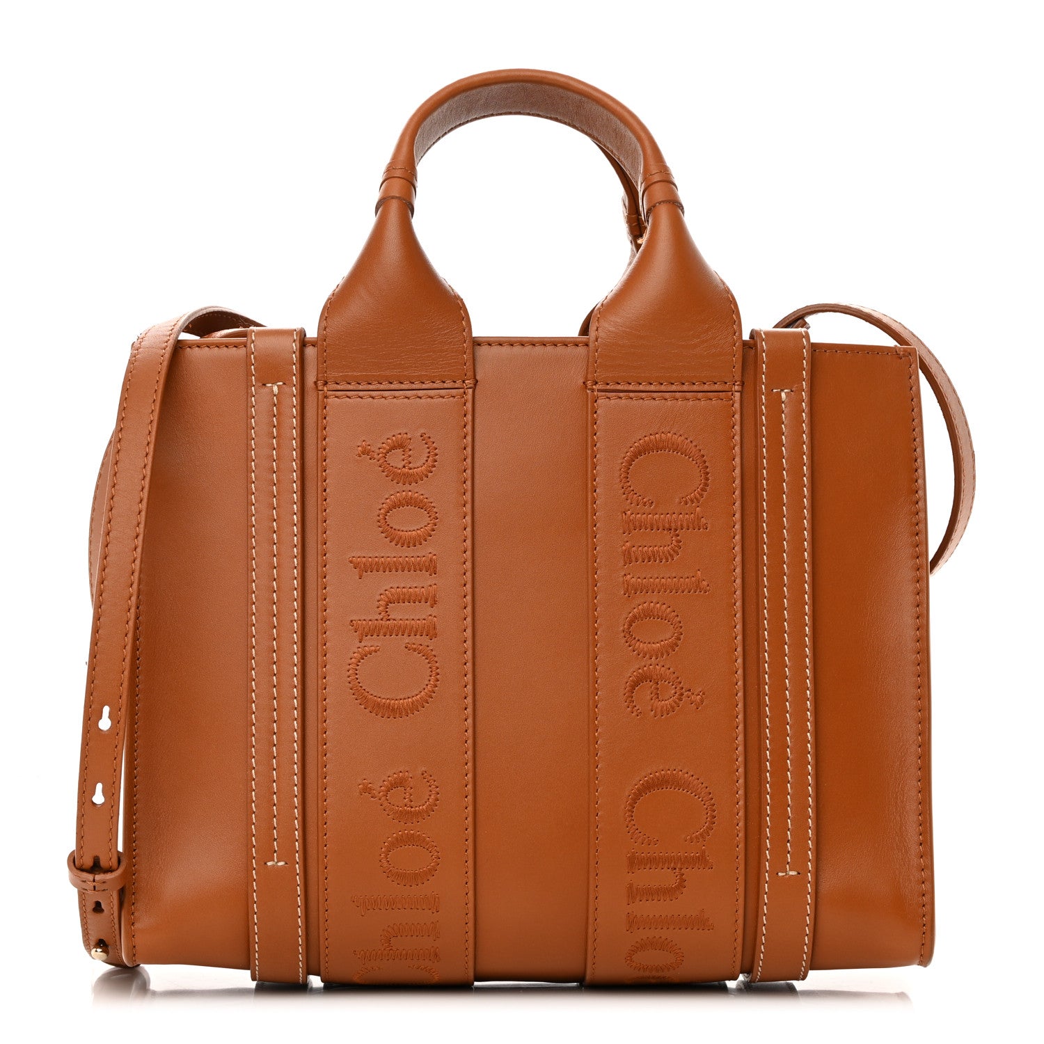 Chloe Calfskin Small Woody Tote Caramel 1 of 13