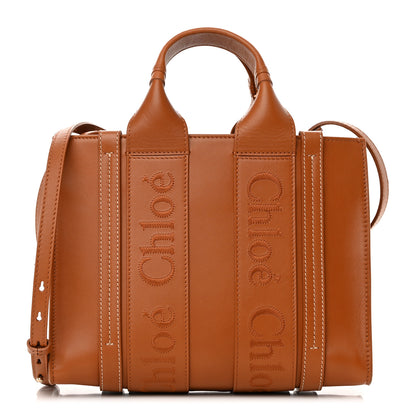 Chloe Calfskin Small Woody Tote Caramel 1 of 13
